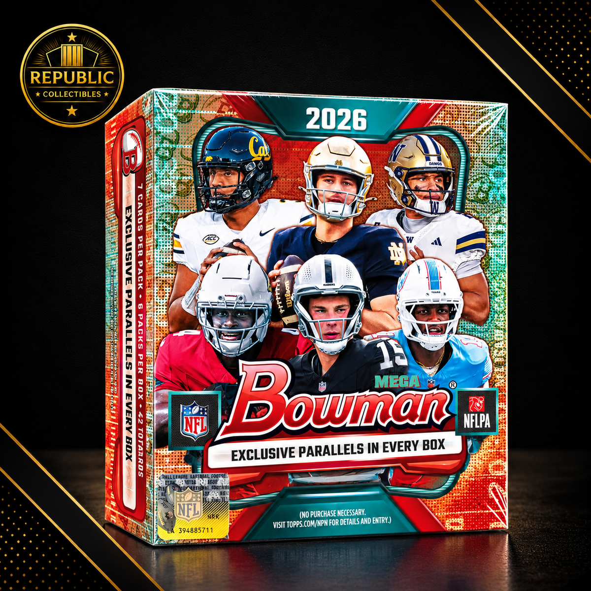 Bowman Football 2026 Mega Box Sealed Case