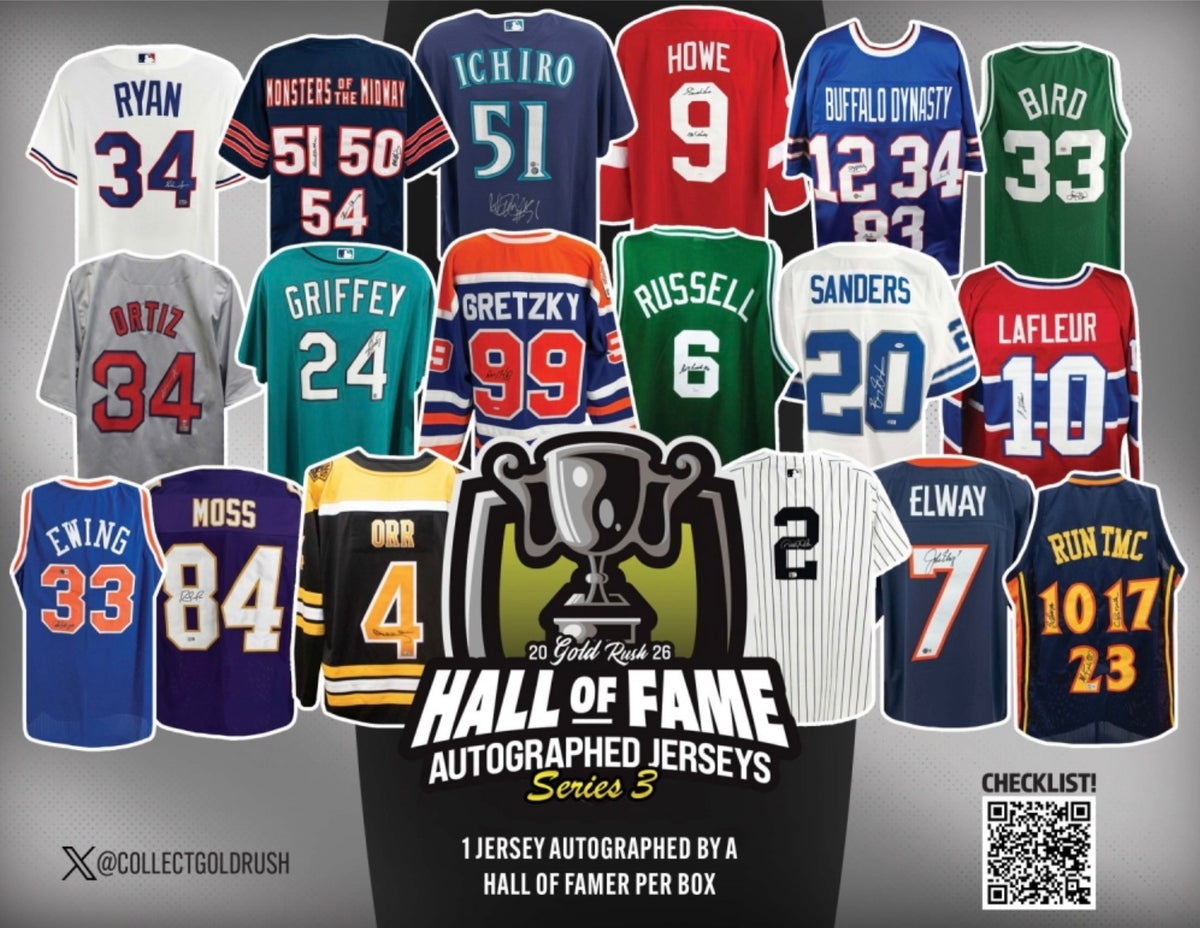 Gold Rush Mystery Hall of Fame Jerseys